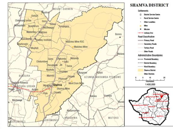 Chaminuka RDC Location Map